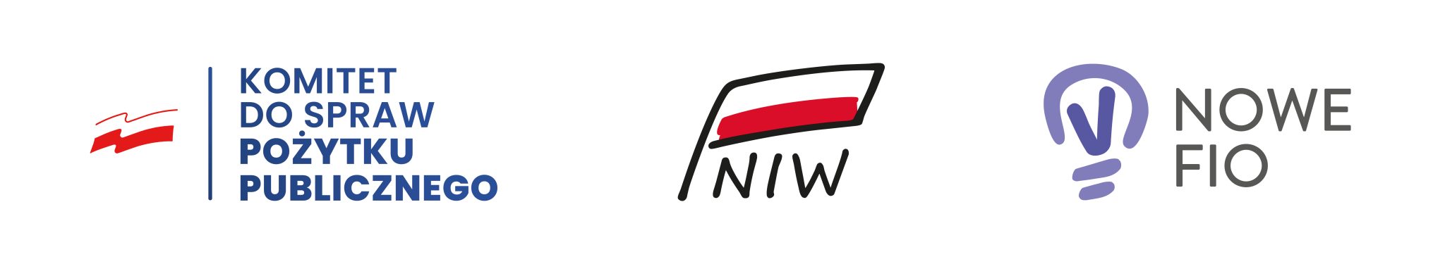 Logotypy: Narodowy Instytut Wolności, NOWEFIO